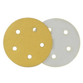 Superior Pads & Abrasives SD551H 80 Grit 5 Inch Diameter 5-Hole Hook & Loop Sanding Paper - 25/Pack (Ceramic Aluminum Oxide)