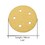 Superior Pads & Abrasives SD557P 120 Grit 5" Diameter 5-Hole PSA Sanding Paper - 25/Pack (Ceramic Aluminum Oxide)