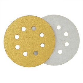 Superior Pads and Abrasives SD589P 240 Grit 5 Inch Diameter 8-Holes PSA Sanding Paper - 25/Pack (Ceramic Aluminum Oxide)
