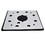 Superior Pads & Abrasives SPD18 1/4 Sheet Sander Pad / Backing Plate 8 Hole Stick on Square Sanding Pad Replaces Dewalt 151280-00 & 151284-00SV