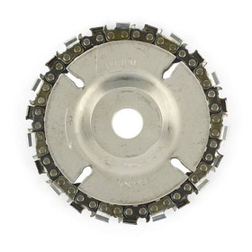 Superior Steel SS458 EZ install 4 Inch 22 Tooth Fine Cut Grinder Disc and Chain - 5/8 Inch Arbor