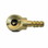 Interstate Pneumatics T07 1/4 Inch Hose Barb Brass Angle Ball Foot Chuck with Sut-off Valve