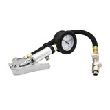 Interstate Pneumatics TF7142W Inflator Chuck with TF7000 inflator with Securely Locks On/Off Tire Valve - Steel Braided