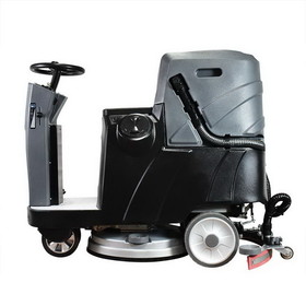 Total Polishing Systems TPSX5 Auto Ride-On Floor Scrubber 34 Inch Cleaning Path, Three 170 Amp Batteries