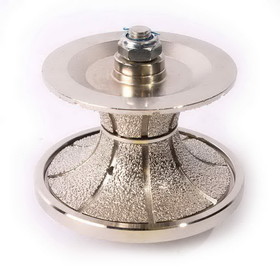 Specialty Diamond V50FBPW 2 Inch Full Bullnose Vacuum Brazed Diamond Profile Wheel with 5/8 Inch-11 Female Threads