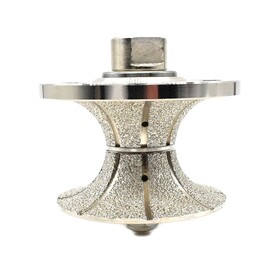 Specialty Diamond V50FBPW 2" Full Bullnose Vacuum Brazed Diamond Profile Wheel with 5/8"-11 Female Threads
