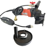 Hardin WVDGRIN 4 Inch Variable Speed 110V, 1000-4000 RPM Wet Polisher and Grinder 800 Watt 5/8 Inch x 11 Spindle with Dust Shroud