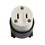 Superior Electric YGA015F 2-Prong 15A-125V NEMA 1-15R Straight Electrical Female Receptacle