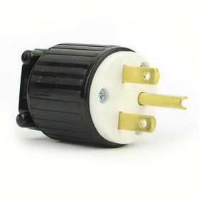 Superior Electric YGA020 Straight Electrical Plug 3 Wire, 15 Amps, 250V, NEMA 6-15P