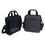 Liberty Bags 1015-Black Northwestern Top Loading Square Briefcase - Black