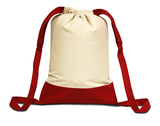 Custom Liberty Bags 8876 Cape Cod Cotton Drawstring Backpack