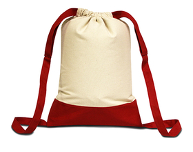Custom Liberty Bags 8876 Cape Cod Cotton Drawstring Backpack