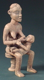 Parastone AFR01 African Bangwa Anyi Mother of Twins African Statue