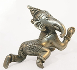 Parastone B-602 Crawling Baby Ganesh Small Statue, pewter over bronze