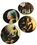 Parastone CS02VER Vermeer Paintings Glass Coasters Set of 4 with Storage Stand