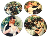Parastone CS07REN Renoir Paintings Glass Coasters Set of 4 with Storage Stand