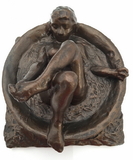 Parastone DE13 Degas Woman Bathing in Round Tub Statue