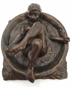 Parastone DE13 Degas Woman Bathing in Round Tub Statue