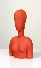 Parastone MO14 Modigliani Abstract Female Bust, Red
