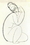 Parastone PA19MO Pocket Art Modigliani Abstract Female Nude Kneeling Statue