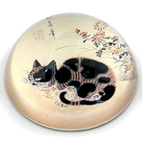 Parastone PBYE1 Cat in a Garden Glass Paperweight by Sang-Byeok