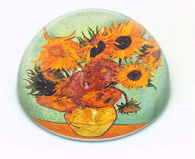 Parastone PGOG1 Sunflowers Glass Paperweight by Van Gogh