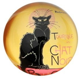 Parastone PSTE1 Le Chat Noir Glass Paperweight by Steinlen