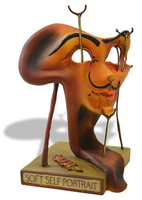 Parastone SD01 Self-portrait with Fried Bacon Surrealism Statue by Salvador Dali
