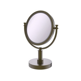 Allied Brass DM-4D 8 Inch Vanity Top Make-Up Mirror with Dotted Accents
