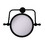 Allied Brass RWM-4 Retro Wave Collection Wall Mounted Swivel Make-Up Mirror 8 Inch Diameter