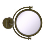 Allied Brass WM-4 8 Inch Wall Mounted Make-Up Mirror