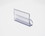 Wire Shelving (W/ MATS) Label Holder, 3", Clear, WRM1253, Price/pack