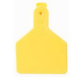 Datamars 700 2500-147 One-Piece Calf Ear Tags Blank Yellow 100 Count