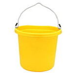 Fortex 1302004 Flatback Bucket - 20 Quart - Yellow - Each