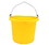 Fortex 1302004 Flatback Bucket - 20 Quart - Yellow - Each, Price/Each