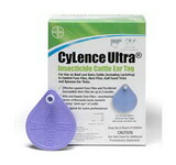 Behlen 00724089006202 Cylence Ultra® Insecticide Cattle Ear Tag Two 10 Tag Pouches 20 Count Box