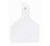 Datamars 700 2500-159 One-Piece Calf Ear Tags Blank White 100 Count, Price/Bag