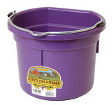 Miller P8FBPURPLE Flat Back Plastic Bucket - Purple - 8 Quart - Each