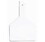 Datamars 700 2500-223 One-Piece Cow Ear Tags Blank White 100 Count, Price/Bag