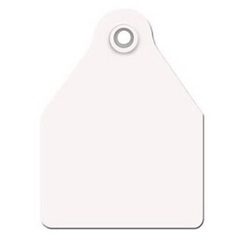 Agrilabs AT-COW/GSM-W Agritag&#174; Blank Maxi Cow Tag - White - 25/Bag