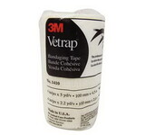 3M 1410W BULK 3M™ Vetrap™ Bandaging Tape - White - 4In X 5Yd - 100/Box