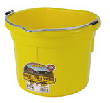 Miller P8FBYELLOW Flat Back Plastic Bucket - Yellow - 8 Quart - Each