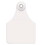 Allflex Usa GLF/GSM-W Global Large Female Blank Ear Tag - White - 25/Box, Price/Bag