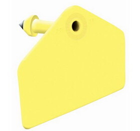 Behlen GHM/GSF-Y Global Hog Male Blank Ear Tag - Yellow - 25/Box