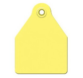 Behlen AT-COW/GSM-Y Agritag&#174; Blank Maxi Cow Tag - Yellow - 25/Bag