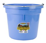 Behlen P20FBBERRYBLUE Flat Back Plastic Bucket - Berry Blue -20 Quart - Each