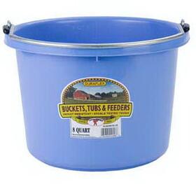 Behlen P8BERRYBLUE Plastic Bucket - 8 Quart - Berry Blue - Each