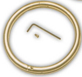 Behlen 099661 Bull Ring - Brass - 3In X 5/16In - Each