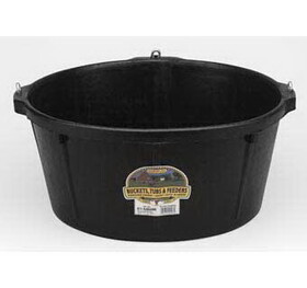 Behlen HP750 Little Giant 6.5 Gallon Rubber Feeder Tub With Hooks Hp750