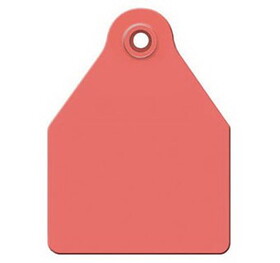 Behlen AT-CALF/GSM-R Agritag&#174; Blank Large Calf Tag - Red - 25/Bag